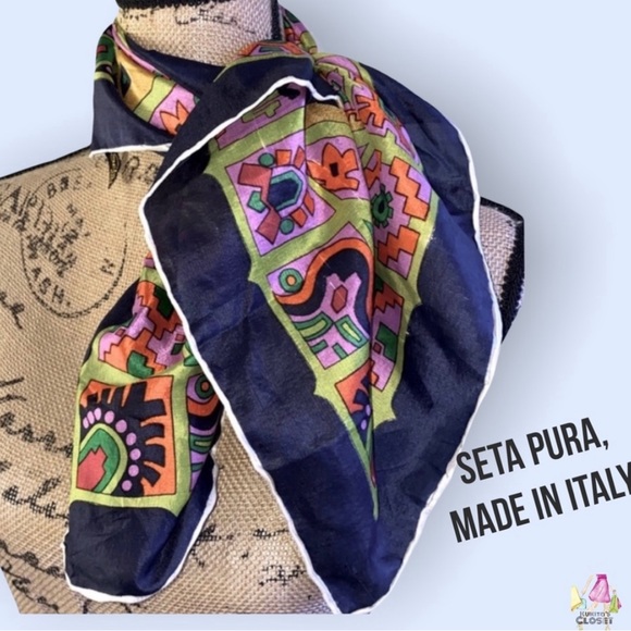 🅢🅔🅣🅐 🅟🅤🅡🅔▪️Vintage Decorative Scarf - Picture 4 of 8